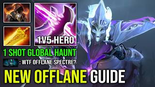 How to Offlane Spectre with 1v5 Cloak of Flame Radiance 1 Shot Global Haunt Nowhere is Safe Dota 2