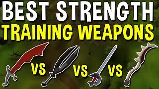 What is the Best Weapon for Training Strength? [2019] Comparing the Most Popular Weapons! [OSRS]