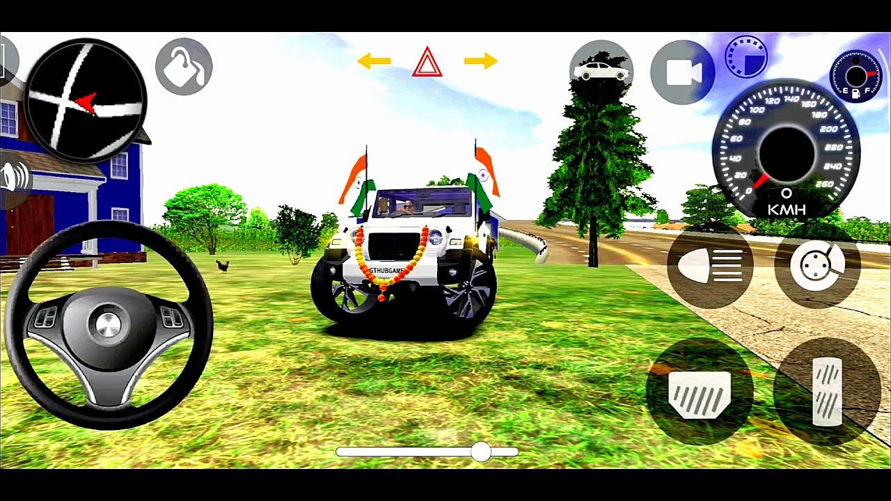 Modified Mahindra Thar😈Games:Indian White Thar (Gadi Wala Games) Car Game Android Game - #2025