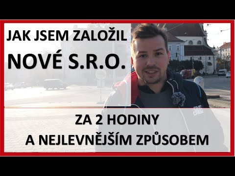 Video: Jak Založit Novou Firmu