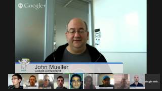 English Google Webmaster Central office-hours hangout