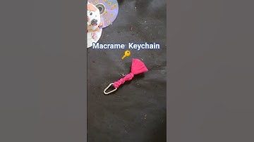 Easy macrame  Keychain  tutorial #shorts #shortvideo #viralshort #youtubeshorts #shortsfeed #yttips