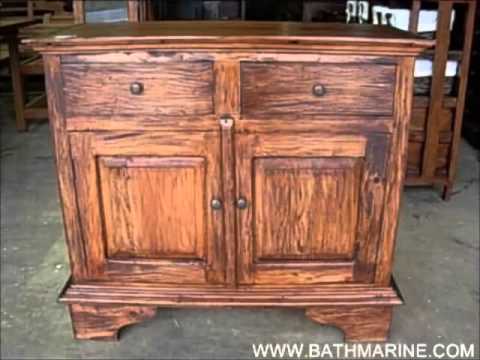 Bathmarine.es liquidacion muebles rústicos coloniales auxiliares ... Estilos de gabinetes cocina colonial