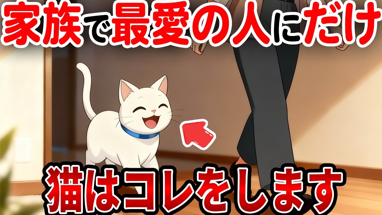 家族の中で最愛の人にだけする猫の行動【猫雑学】