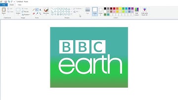 How to draw the BBC Earth logo using MS Paint | How to draw on your computer