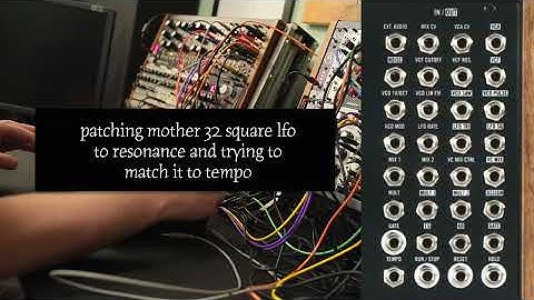 making music with my modular synthesizer (i really like this setup!!)
