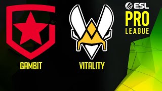 Gambit vs Vitality | Map 2 Vertigo | ESL Pro League Season 14