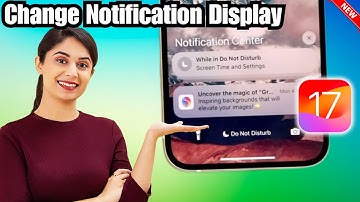 Enable and Customize iOS 17 Notifications Display As [Top/Bottom/Stack/Count]