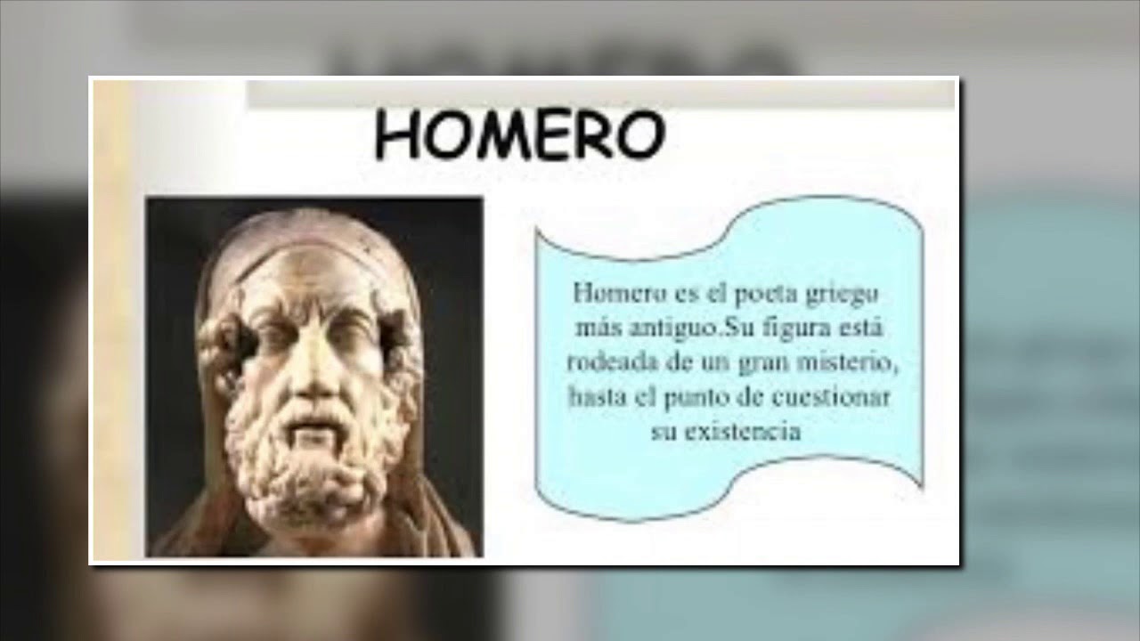 Homero*Poeta griego YouTube