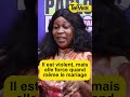 Il est violent mais elle veut le mariage. #telemarche #mariage #afrique #violencesfaitesauxfemmes