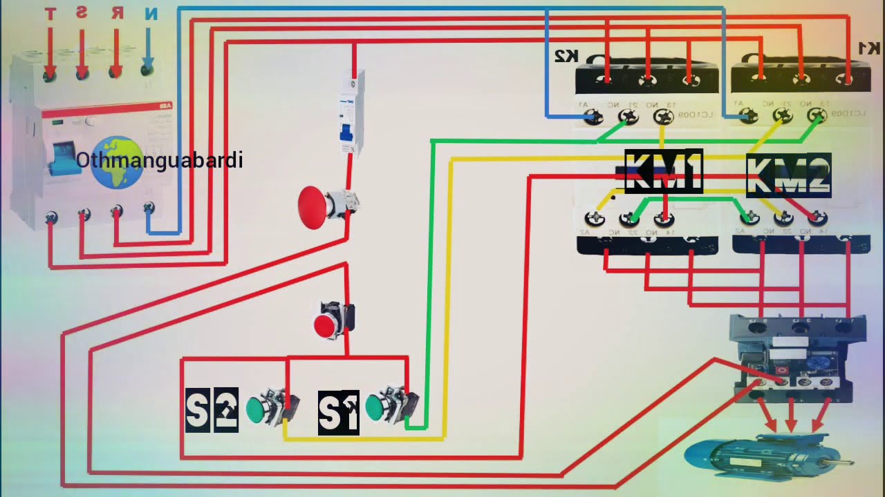 cours de l'électricité Fonctionnement d'un démarrage direct 2 sens d'un ...