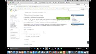 Using Python to Scrape Stock Tickers using YahooTickerDownloader.py