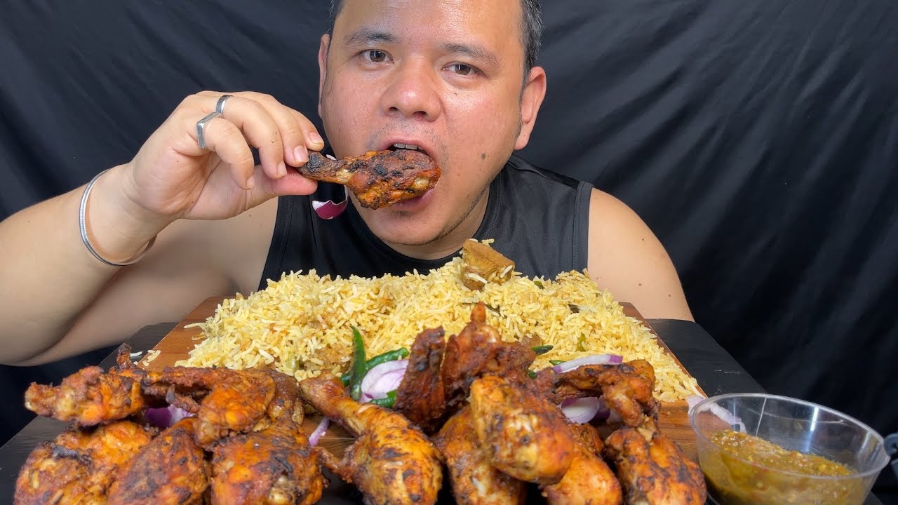 Chicken leg tandoori || eating ||#asmr #mukbang #food #indianfood #foodie #delicious #streetfood 