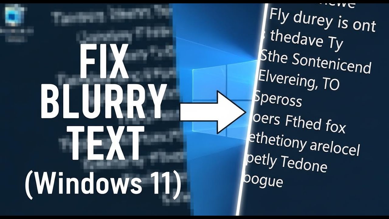 Fix Blurry Text in Windows How to Fix Blurry Screen Windows 11 Text ...
