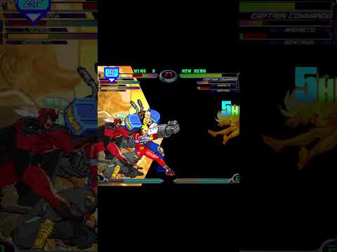 MvC2: King El Incendio - Cap CF + Disruptor to Captain Storm to Tempest 65% Combo .:6.29.25:.