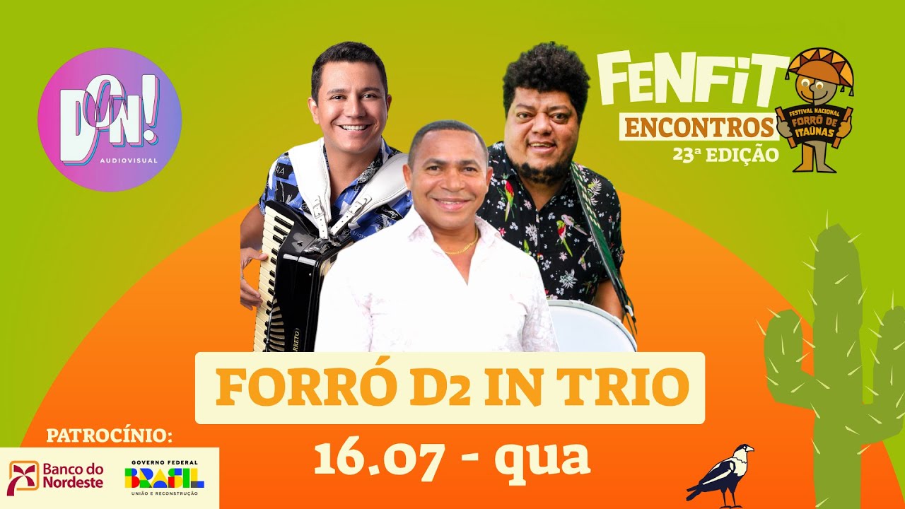 FENFIT - 23º Festival Nacional Forró de Itaúnas 2025: D2 in Trio no Bar Forró de Itaúnas