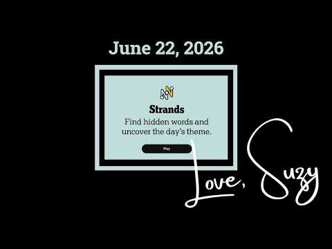 Strands Theme of the Day for June 22, 2026: Heebie-jeebies