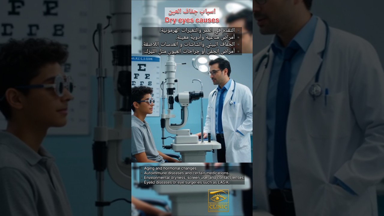 اسباب جفاف العين dry eyes causes #طبيب_عيون #العين #eyes #opthalmology #dryeyes