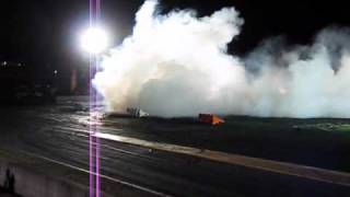 Johl Pietzner (JAP 18) Powercruise Burn out (sideline footage) Qld Raceway 2010.wmv