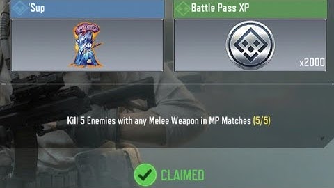 Call Of Duty Mobile Kill 5 Enemies with any Melee Weapon in MP Matches Task Complete