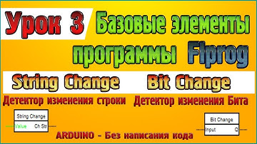 Урок 3 Базовые элементы программы Flprog, Блоки String Change и Bit Change