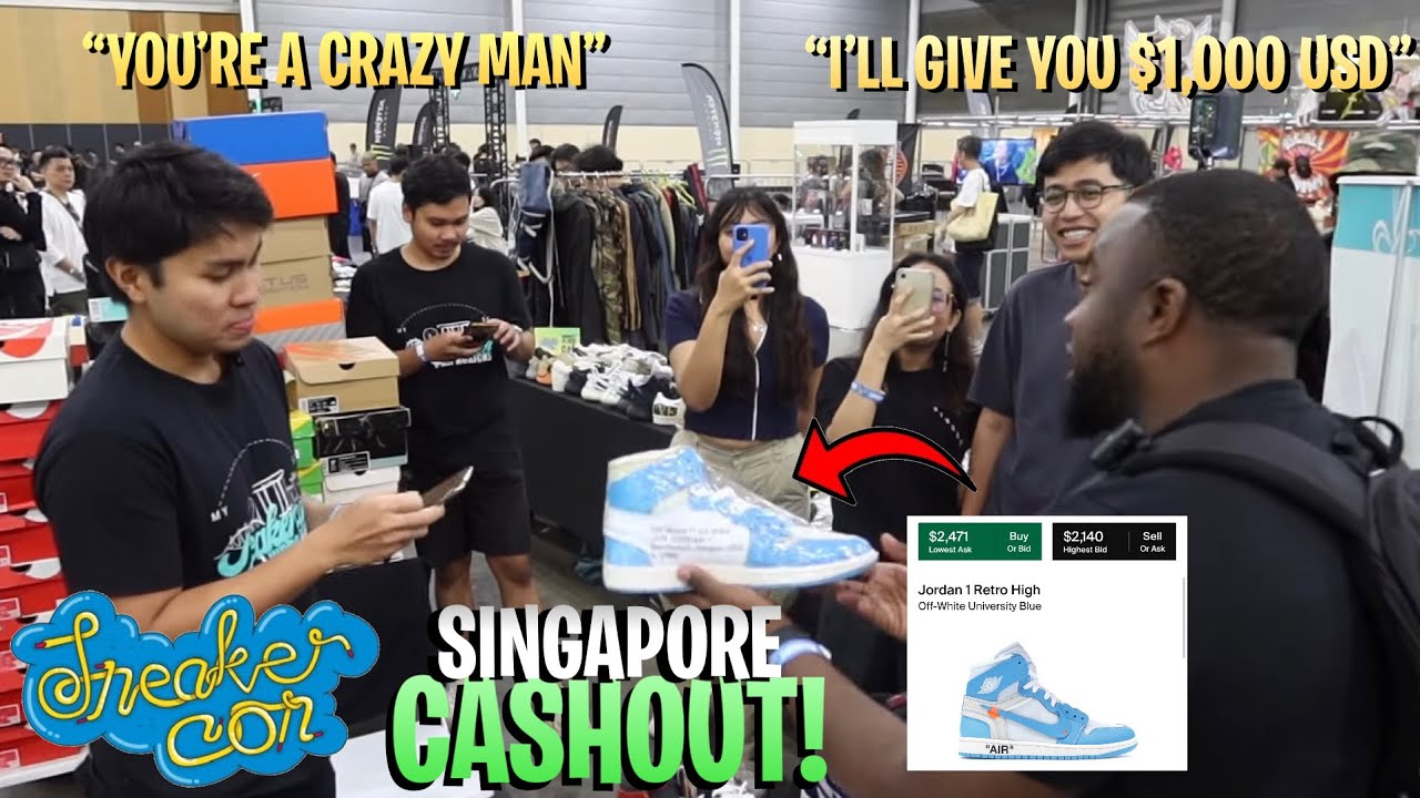 CASHING OUT 18 HOURS ACROSS THE GLOBE IN SOUTHEAST ASIA! *Sneaker Con Singapore Day 2*