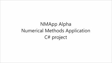Numerical Methods Application C# project