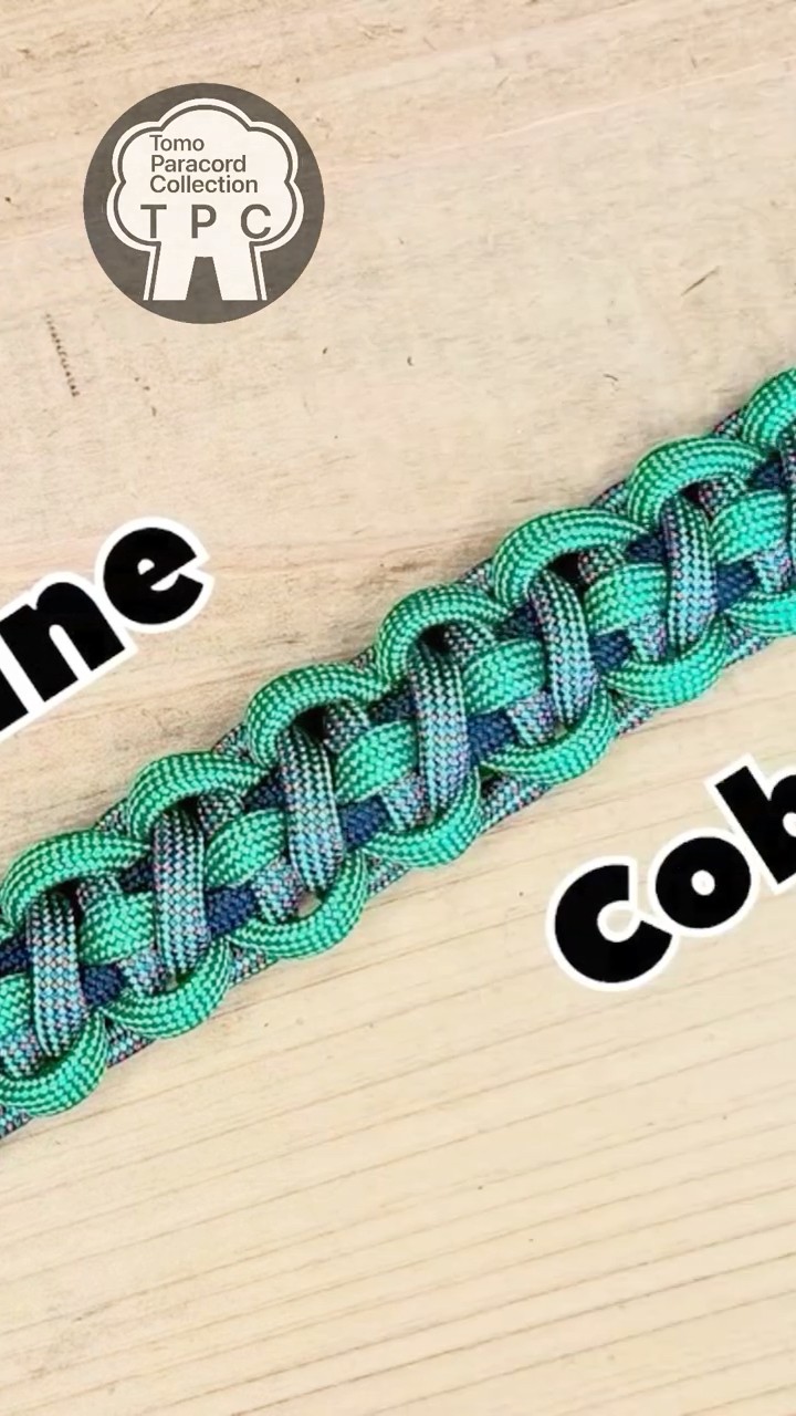 パラコードで作る平編みをベースに少し変更した編み方 #paracord