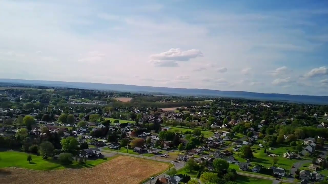 Sunny day drone flight