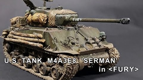 U.S. tank M4A3E8 Sherman in movie 