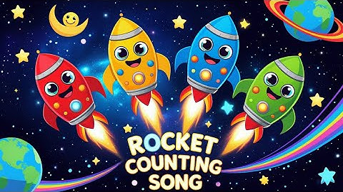 🚀 Rocket Counting Song for Kids | Learn Numbers 1 to 10 | Fun Space Adventure by Rimi Kids World