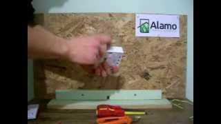 How to make the hole in a plastic electrical back box.