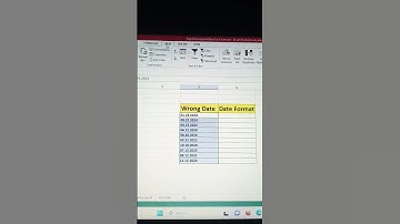 Convert Dates Into Correct Format In Excel #exceltips #excelformulas #computer #excel #exceltricks