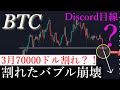 ⚠️バブル終了。ビットコイン大暴落開始？