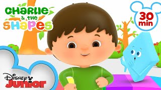 Charlie Meets his Friends the Shapes Part 2 | Kids Songs and Nursery Rhymes |  @Disney Junior ​