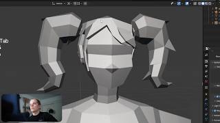 How to make Low Poly Hair for Games (Blender tutorial)