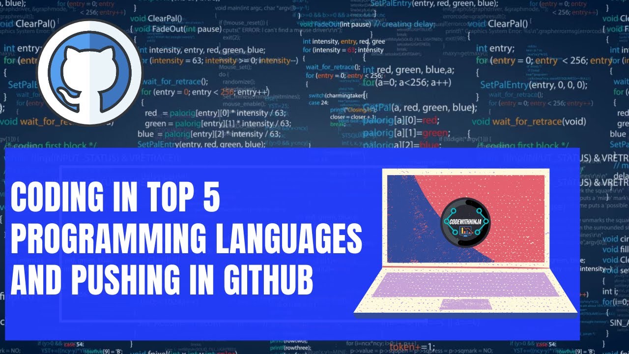 Coding In Top 5 Languages and Pushing in GitHub 🔥🔥| CodeWithNinja
