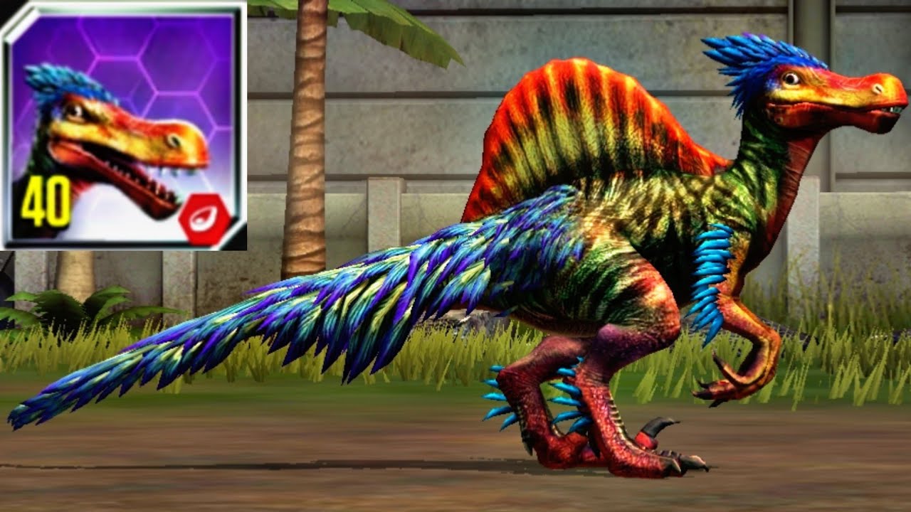 Spinoraptor Max Level 40 - Hybrid - Jurassic World The Game - YouTube.