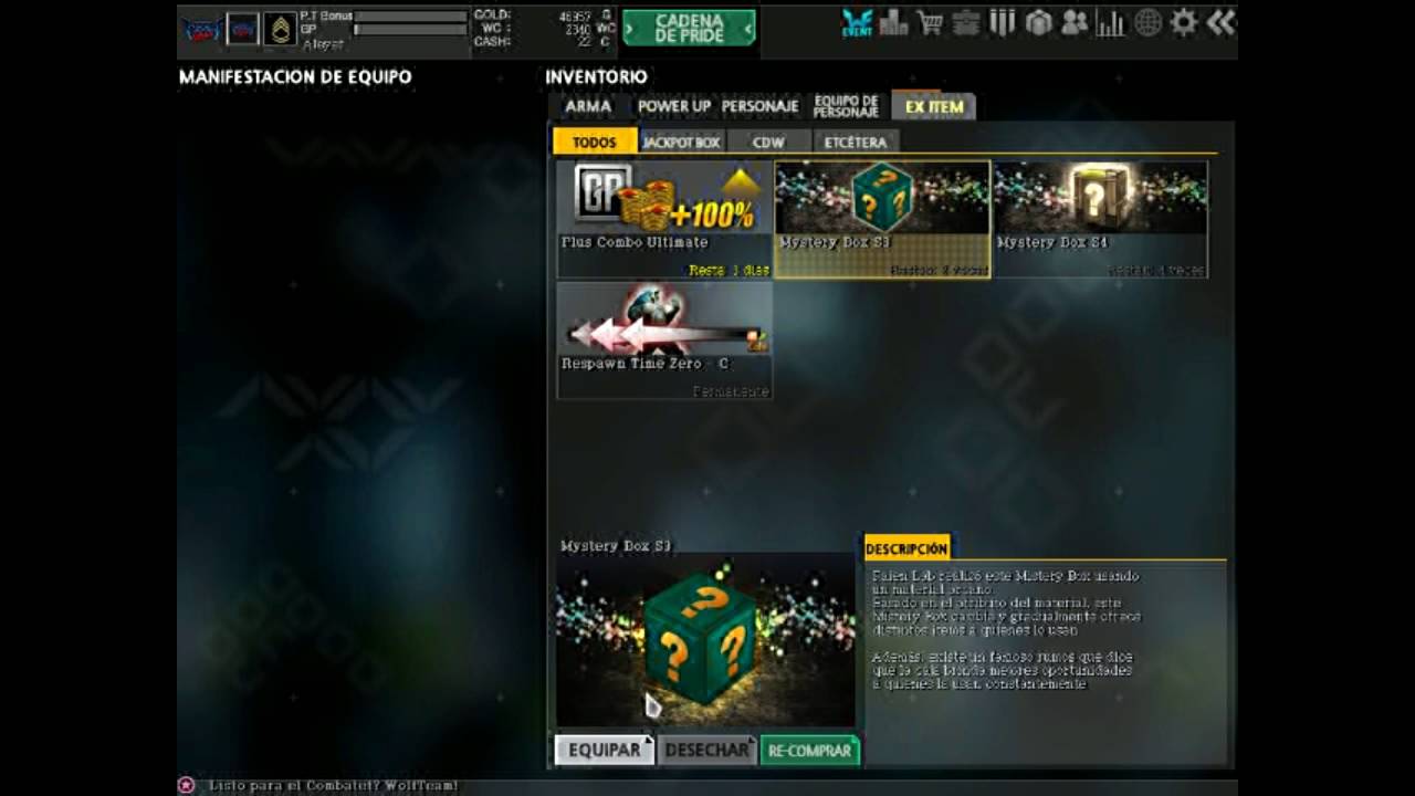 Wolfteam | Abriendo Mystery box s1,s2,s3,s4 (EM4A1 Ultimate Legend)