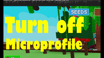 How to turn off microprofile on Roblox