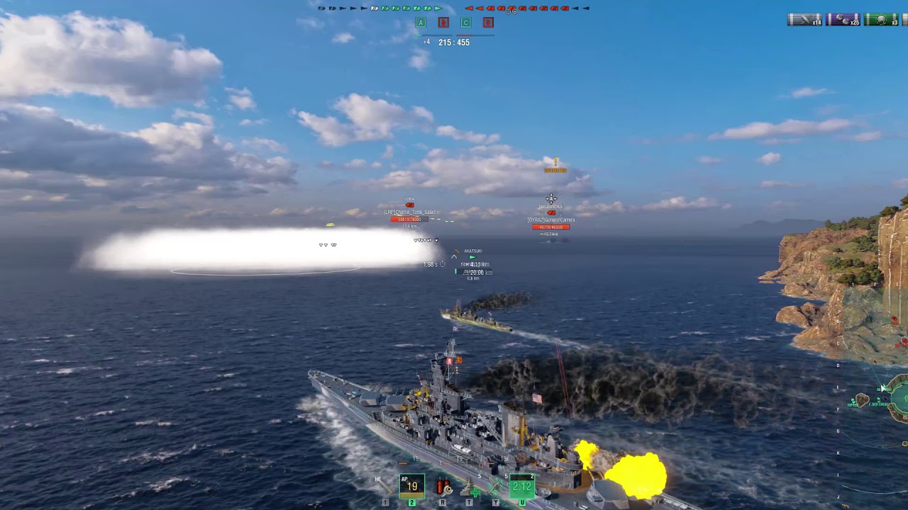 World of Warships Georgia 11 Kills Sleeping Giant Random Battle