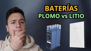 ☀ Baterías de PLOMO vs LITIO para PLACAS SOLARES ¿Cuál es mejor?