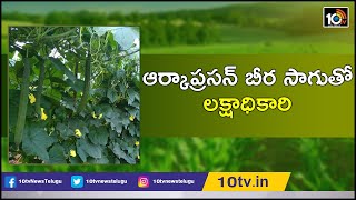 ఆర్కాప్రసన్ బీర సాగుతో లక్షాధికారి | Arka Prasan Ridge Gourd Cultivation | Matti Manishi | 10TV