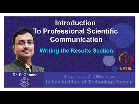 Lecture 13: Writing the Results Section