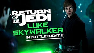 Return of the Jedi Luke Skywalker / Mark Hamill in STAR WARS: Battlefront 2 【Deepfake Gaming】