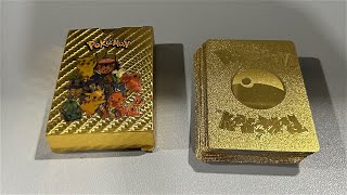 Pokemon Gold Foil Card Deck - 55 cards Pokemon Gold Foil Card Deck - 55 cards
