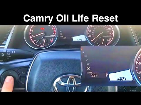 Maintenance Required Message Reset 2018 Toyota Camry
