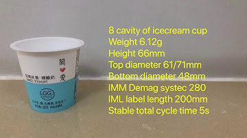 IML-8 cavity of 200ml cup(IMM machine, robot, mold) Vision inspectionsystem + packing machine