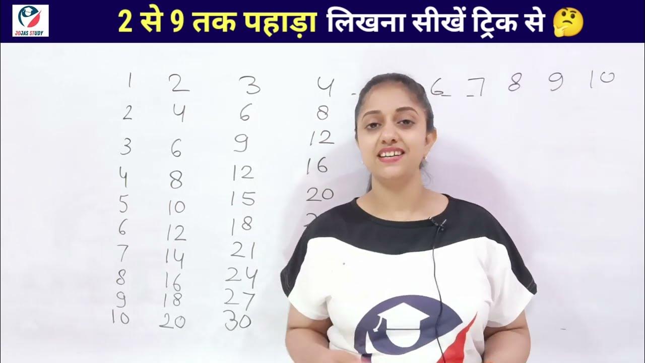 बच्चों को पहाड़ा कैसे याद कराएँ ? 2 to 9 table (पहाड़ा) yaad karne ka