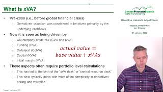 LFS Webcast series - Introduction to xVAs with Dr Jon Gregory screenshot 4